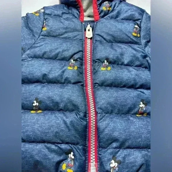 Baby Gap Mickey Mouse Down Coat c Disney 0-6 Months - Picture 5 of 10